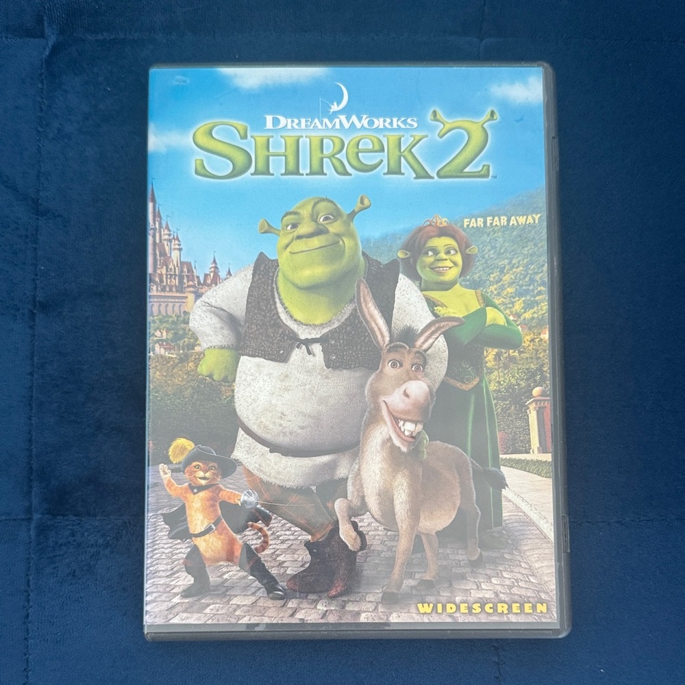 Dreamworks Shrek 2 DVD - Blue and Green Cover
